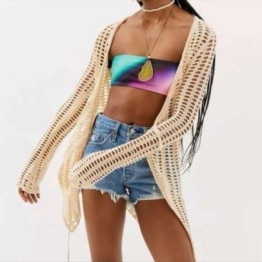 Urban Outfitters Open Knit Longline Cardigan – Size S